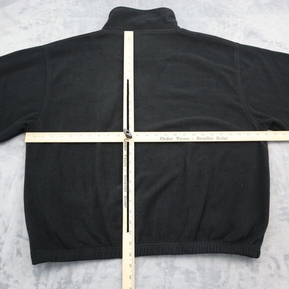 Sierra Pacific Sweatshirt Mens XL Black Long Sleeve 1 4 Zip Fleece Mock Neck - Picture 5 of 16